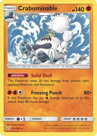 Crabominable (122/236) [Sun & Moon: Cosmic Eclipse] Pokémon