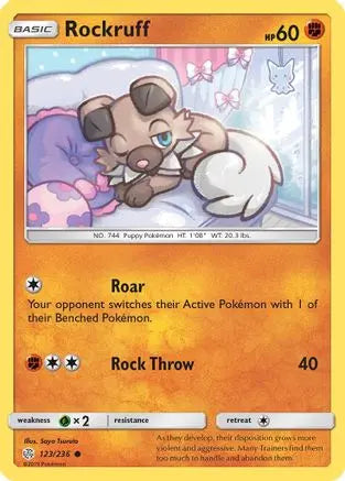 Rockruff (123/236) [Sun & Moon: Cosmic Eclipse] Pokémon