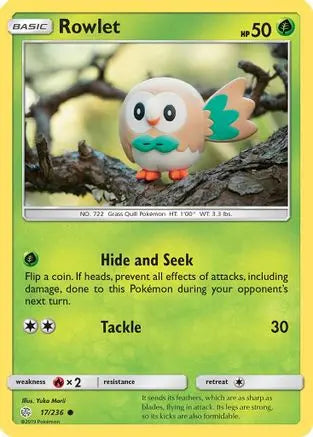 Rowlet (17/236) [Sun & Moon: Cosmic Eclipse] Pokémon