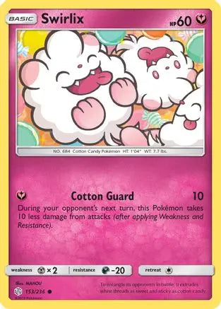Swirlix (153/236) [Sun & Moon: Cosmic Eclipse] Pokémon