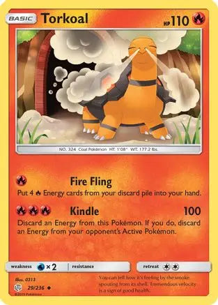 Torkoal (29/236) [Sun & Moon: Cosmic Eclipse] Pokémon