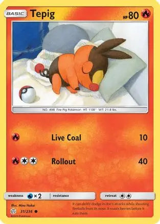 Tepig (31/236) [Sun & Moon: Cosmic Eclipse] Pokémon