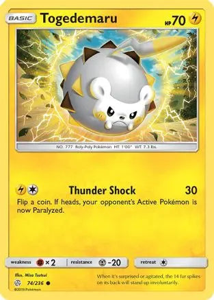 Togedemaru (74/236) [Sun & Moon: Cosmic Eclipse] Pokémon