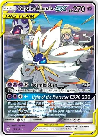 Solgaleo & Lunala GX (75/236) [Sun & Moon: Cosmic Eclipse] Pokémon