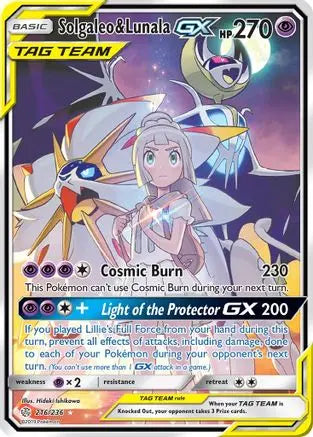 Solgaleo & Lunala GX (216/236) [Sun & Moon: Cosmic Eclipse] Pokémon