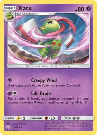 Xatu (79/236) [Sun & Moon: Cosmic Eclipse] Pokémon