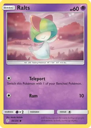 Ralts (80/236) [Sun & Moon: Cosmic Eclipse] Pokémon
