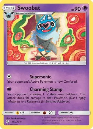 Swoobat (88/236) [Sun & Moon: Cosmic Eclipse] Pokémon