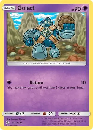 Golett (89/236) [Sun & Moon: Cosmic Eclipse] Pokémon