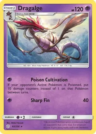 Dragalge (92/236) [Sun & Moon: Cosmic Eclipse] Pokémon