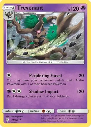Trevenant (94/236) [Sun & Moon: Cosmic Eclipse] Pokémon