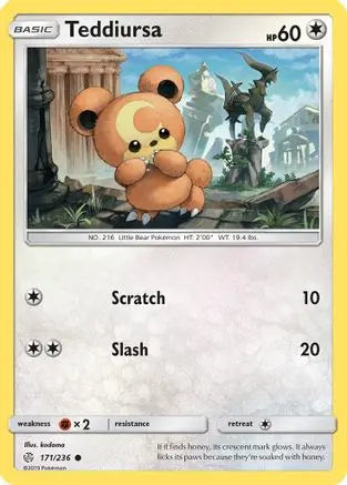 Teddiursa (171/236) [Sun & Moon: Cosmic Eclipse] Pokémon