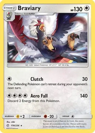 Braviary (178/236) [Sun & Moon: Cosmic Eclipse] Pokémon