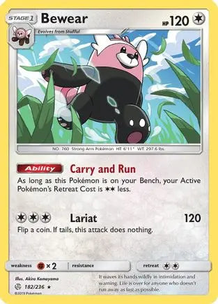 Bewear (182/236) [Sun & Moon: Cosmic Eclipse] Pokémon
