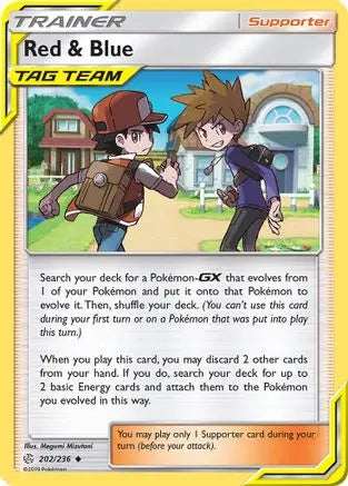 Red & Blue (202/236) [Sun & Moon: Cosmic Eclipse] Pokémon