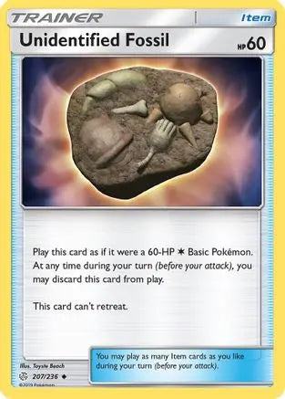 Unidentified Fossil (207/236) [Sun & Moon: Cosmic Eclipse] Pokémon