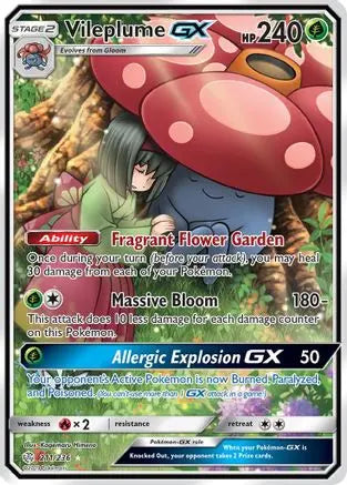 Vileplume GX (211/236) [Sun & Moon: Cosmic Eclipse] Pokémon