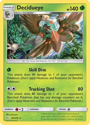Decidueye (20/236) [Sun & Moon: Cosmic Eclipse] Pokémon