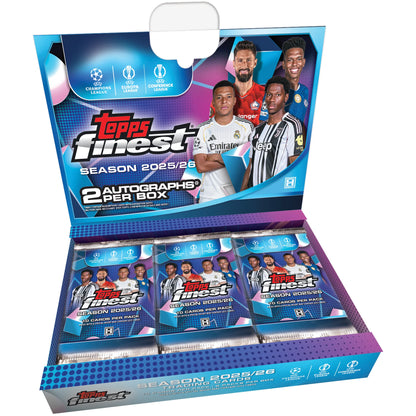 2025-26 Topps Finest UEFA Club Competitions Soccer Hobby Box Doe's Cards