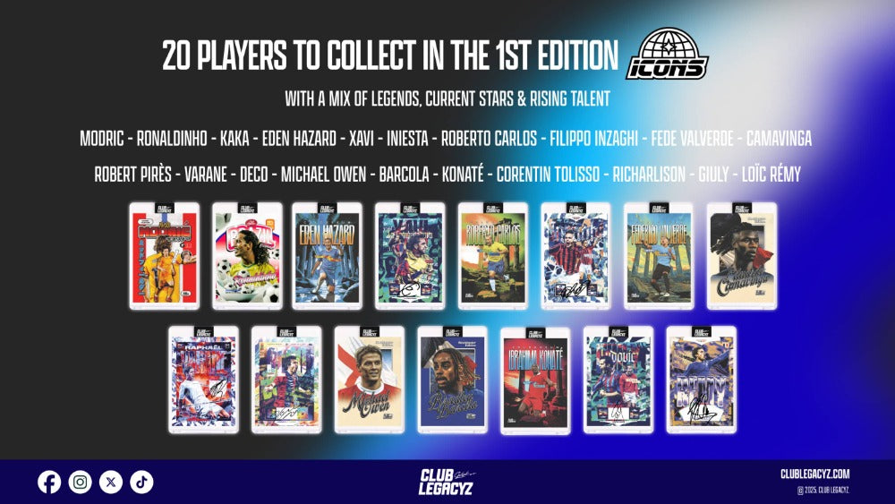 2025 Club Legacyz Icons 1st Edition Soccer Mystery Pack
