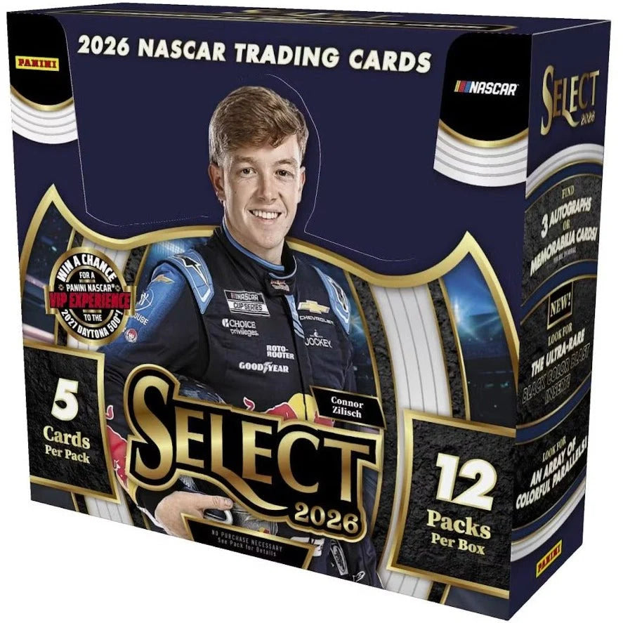 2026 Panini Select NASCAR Racing Hobby Box Doe's Cards