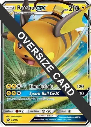 Raichu GX (SM213) (Jumbo Card) [Sun & Moon: Black Star Promos] Pokémon