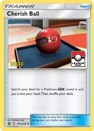 Cherish Ball (191a/236) (League Promo Staff) [Sun & Moon: Unified Minds] Pokémon