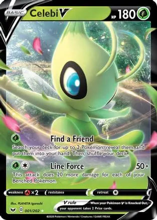 Celebi V (001/202) [Sword & Shield: Base Set] Pokémon