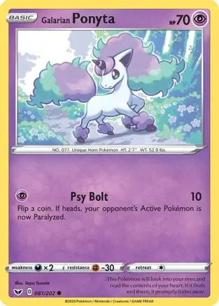 Galarian Ponyta (081/202) [Sword & Shield: Base Set] Pokémon
