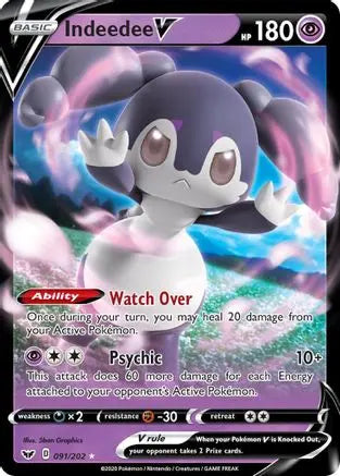 Indeedee V (091/202) [Sword & Shield: Base Set] Pokémon