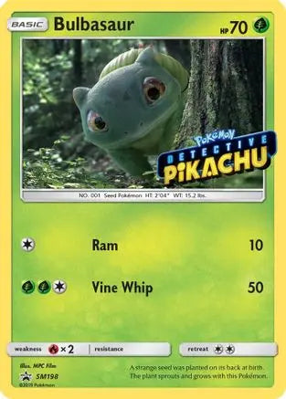 Bulbasaur Detective (SM198) (Pikachu Stamped) [Sun & Moon: Black Star Promos] Pokémon