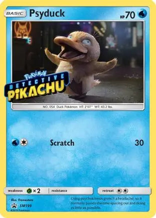 Psyduck Detective (SM199) (Pikachu Stamped) [Sun & Moon: Black Star Promos] Pokémon