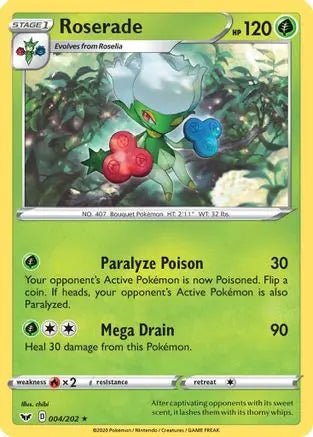 Roserade (004/202) [Sword & Shield: Base Set] Pokémon