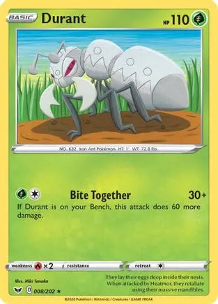 Durant (008/202) [Sword & Shield: Base Set] Pokémon