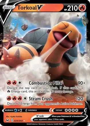 Torkoal V (024/202) [Sword & Shield: Base Set] Pokémon