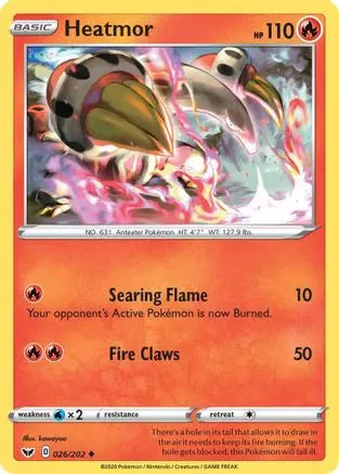 Heatmor (026/202) [Sword & Shield: Base Set] Pokémon