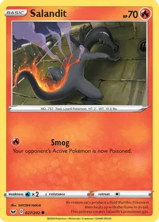 Salandit (027/202) [Sword & Shield: Base Set] Pokémon