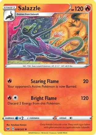 Salazzle (028/202) [Sword & Shield: Base Set] Pokémon