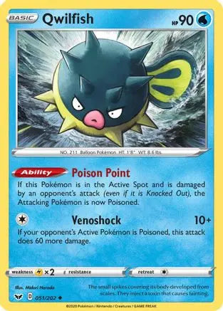 Qwilfish (051/202) [Sword & Shield: Base Set] Pokémon