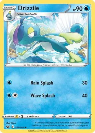 Drizzile (057/202) [Sword & Shield: Base Set] Pokémon