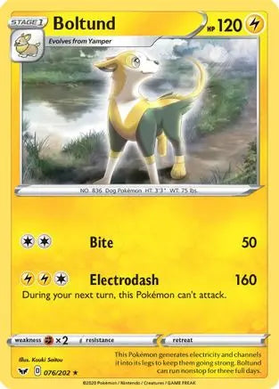 Boltund (076/202) [Sword & Shield: Base Set] Pokémon