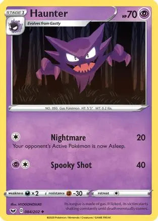 Haunter (084/202) [Sword & Shield: Base Set] Pokémon