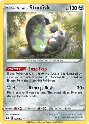 Galarian Stunfisk (132/202) [Sword & Shield: Base Set] Pokémon