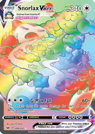 Snorlax VMAX (206/202) [Sword & Shield: Base Set] Pokémon