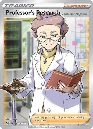 Professor's Research (201/202) (Professor Magnolia) [Sword & Shield: Base Set] Pokémon