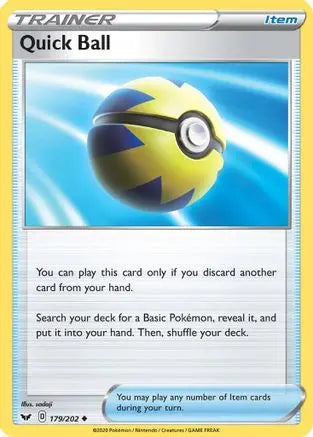 Quick Ball (179/202) [Sword & Shield: Base Set] Pokémon