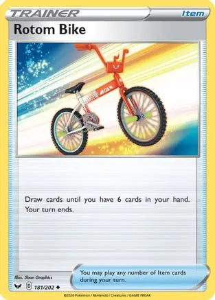Rotom Bike (181/202) [Sword & Shield: Base Set] Pokémon