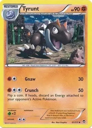 Tyrunt (61/111) (Cosmos Holo) [XY: Furious Fists] Pokémon