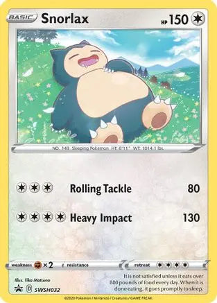 Snorlax (SWSH032) [Sword & Shield: Black Star Promos] Pokémon