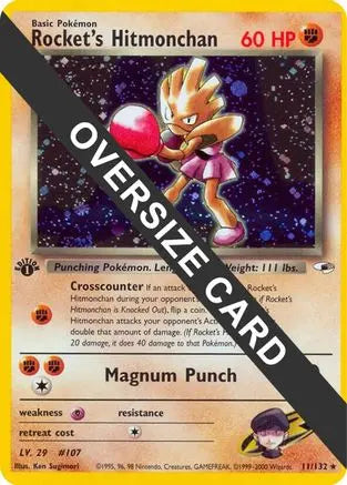Rocket's Hitmonchan (9) (Jumbo Card) [Best of Promos] Pokémon